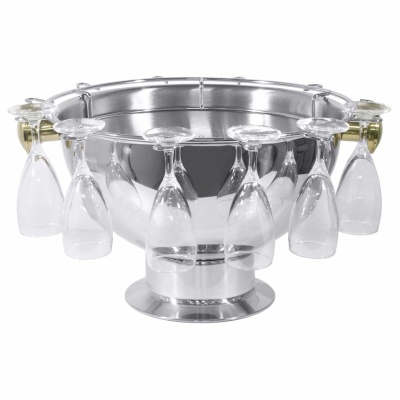 Champagnerkübel mit Goldgriff