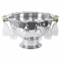 Champagnerkübel mit Goldgriff