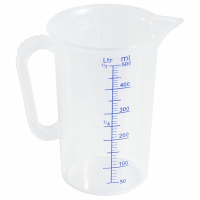 Messbecher 0,5l, Polypropylen