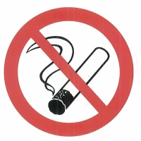 Nichtraucher-Aufkleber 8cm